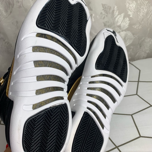 Womens Air Jordan Retro 12 “Reptile Metallic Gold” Sz 6.5 - Picture 8 of 8